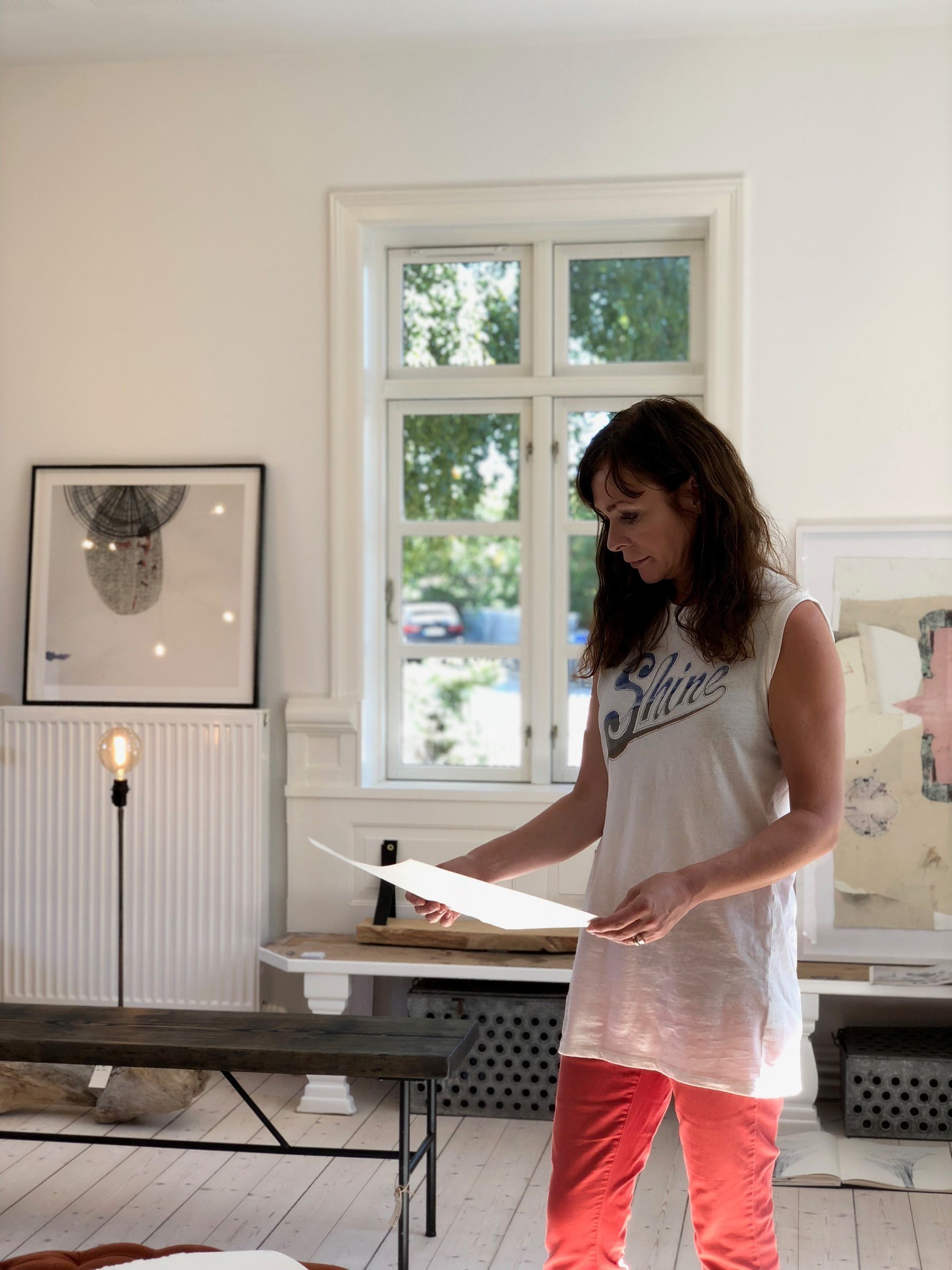 TRINE LUND ARTIST STUDIO AT HER STUDIO OOV GALLERY