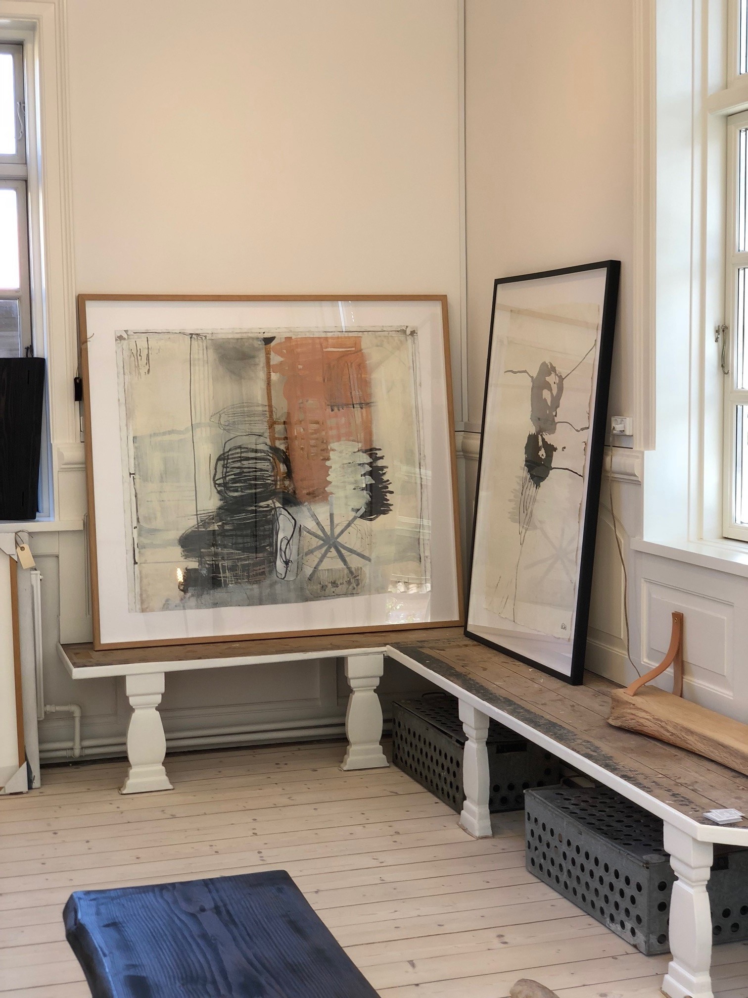 TRINE LUND ARTIST WORKS IN FRAMES STUDIO AT OOV GALLERY